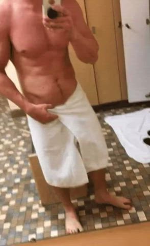big dick daddy exhibitionist gay locker room public shower clip