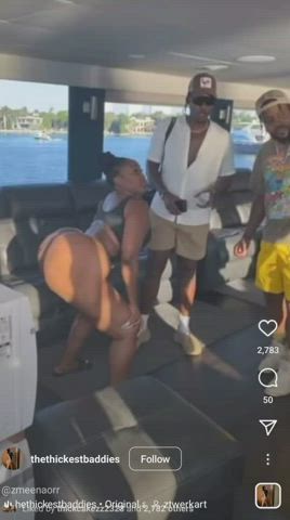 big ass bikini booty ebony shaking twerking clip