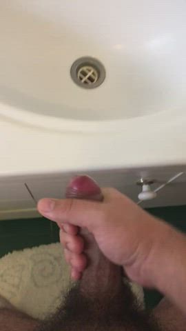 Bathroom Cumshot NSFW clip