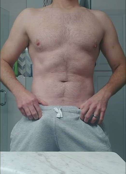 [44] Hard in my sweatpants... think anyone noticed?