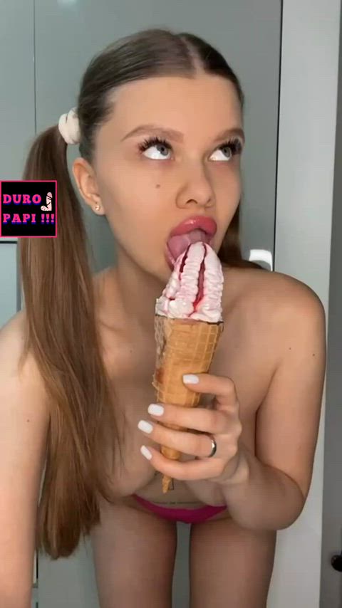 boobs creamy food fetish licking natural tits nipples sensual sexy sissy slut slut