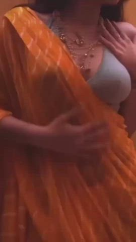 indian saree tease clip