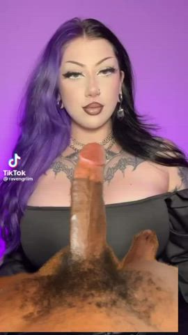 bbc babe babecock big dick big tits masturbating model tiktok clip