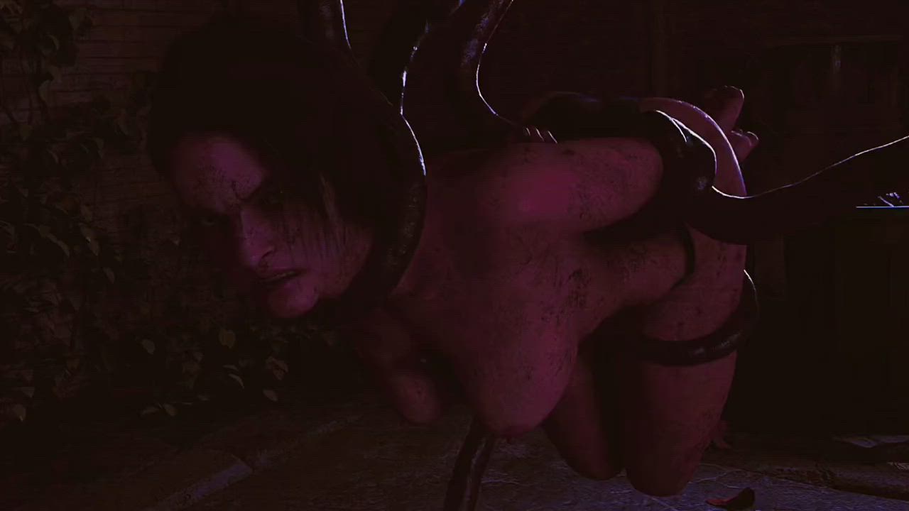 Jill Valentine captured by tentacles (Midnightnsfw) [Resident Evil]
