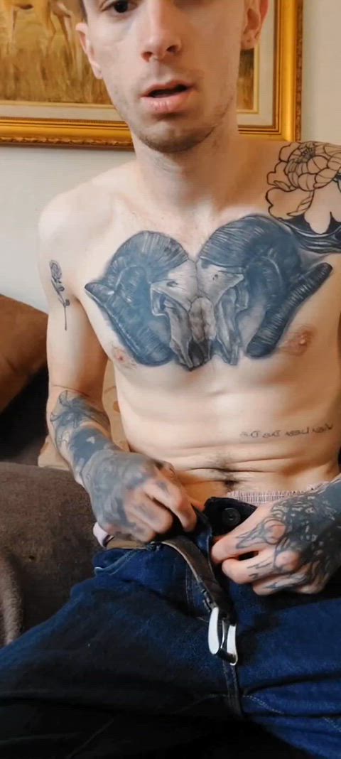 amateur anal play blowjob cock cum gay masturbating nude tattoo clip