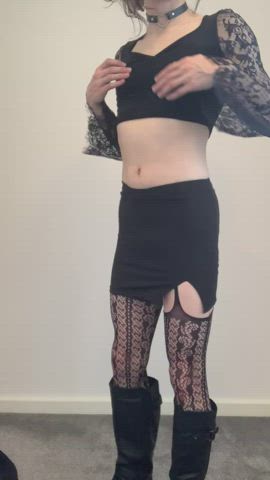 femboy skirt tights clip