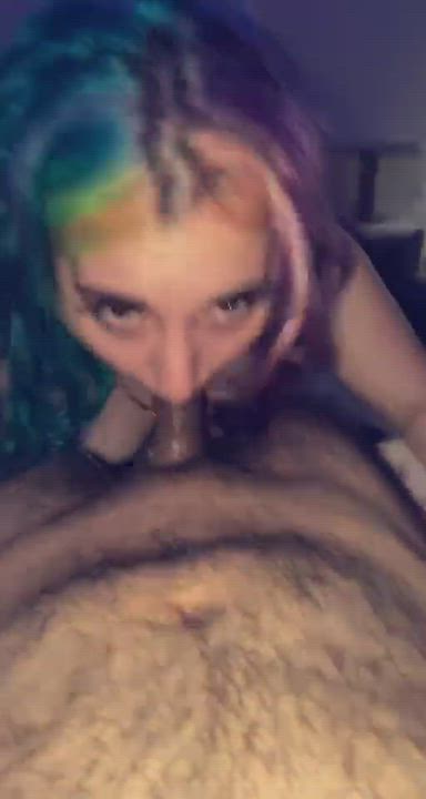 Come subscribe to see hot goth alternative pixie babe get throat fucked ?? $5 sale