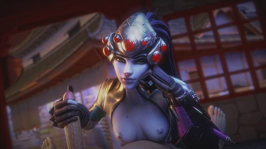 3d animation handjob overwatch pov purple hair rule34 clip