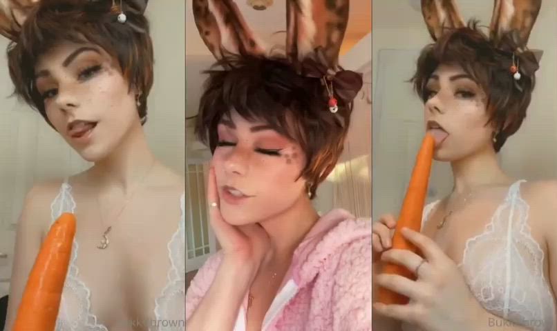 alt alternative brunette bunny compilation cosplay short hair clip