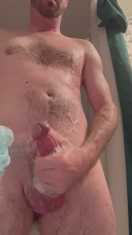 jerk off male masturbation masturbating shower clip