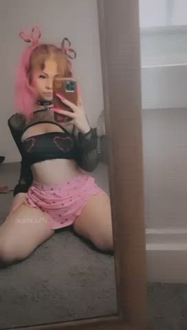 Babe Daddy Dress Emo Goth Kawaii Girl Skirt Solo Submissive clip