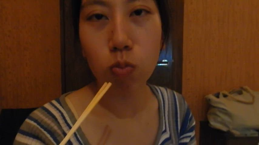 asian fetish food fetish japanese tongue fetish clip