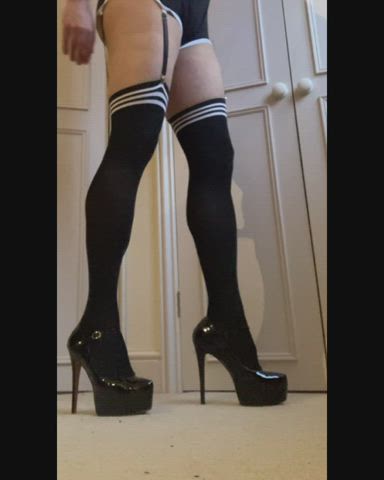 femboy heels high heels knee high socks legs thighs trans trans woman femboys clip