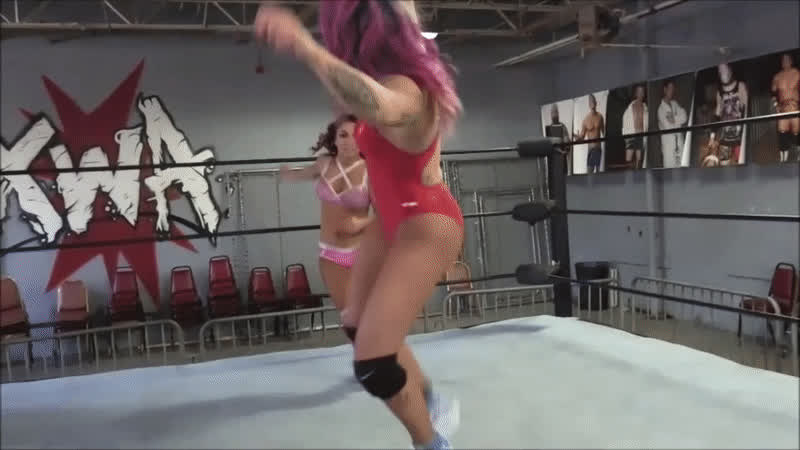 mexican pink white girl wrestling clip