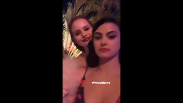 Camila Mendes IG VF Party Cleavage