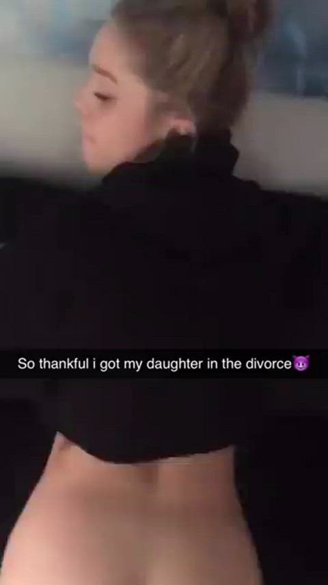 Daddy's little slut was so grateful to be able to stay with me!