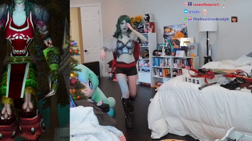 asian booty cosplay thighs tits clip