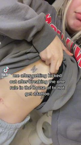 Nipslip Tattoo TikTok clip