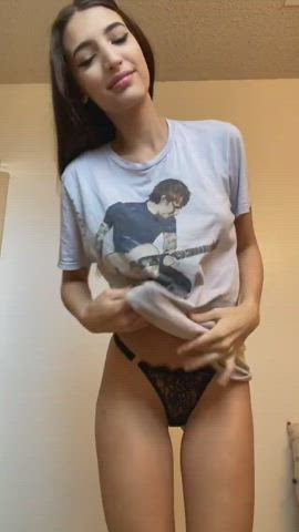 Barely Legal Brunette Petite Skinny Teen Tight Pussy clip