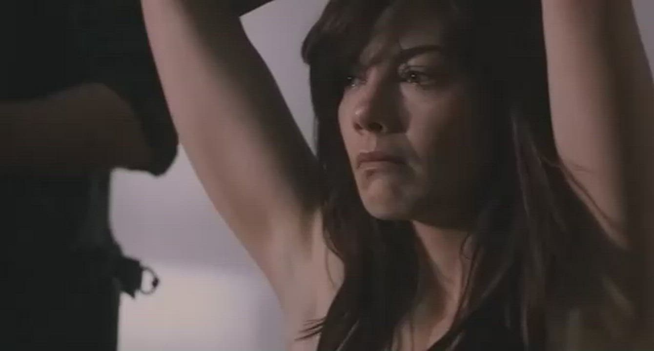 Michelle Monaghan captured and tied by the bad guy