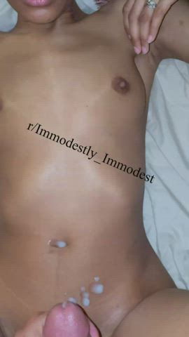 Cumshot Ebony Interracial POV Petite Pussy Small Tits Wife r/BodyShots clip