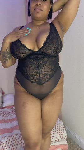 amateur bbw big tits ebony hotwife lingerie natural tits onlyfans thick tits clip