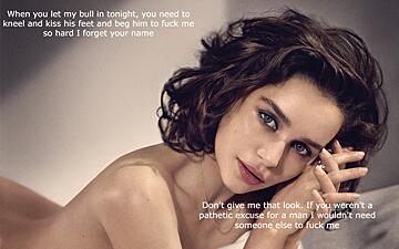 Your girlfriend Emilia Clarke has some very specific instructions