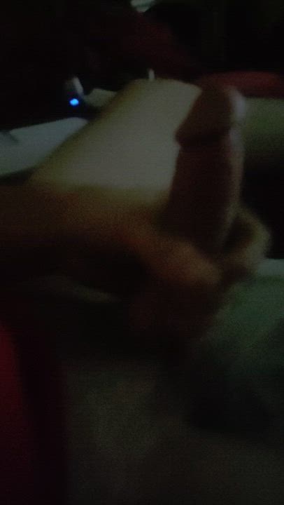 Stroking my cock, want to watch (m)