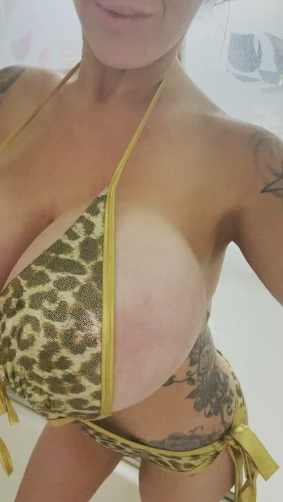 Bikini Fake Boobs Huge Tits clip