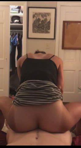 big ass grinding reverse cowgirl riding tanned clip