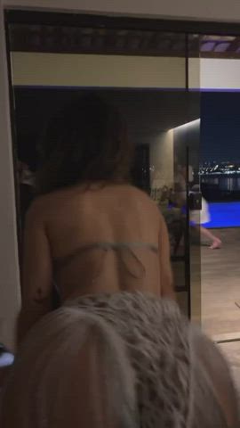 big ass bikini body brazilian brunette goddess pool tease tiktok clip