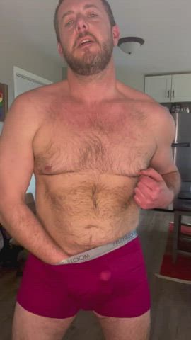 bear dad daddy gay male masturbation masturbating step-dad underwear clip