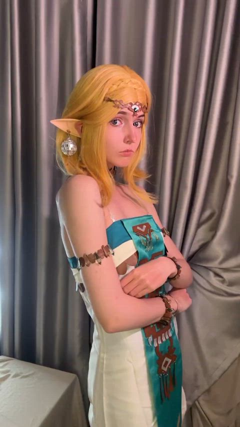 cosplay nsfw princess zelda teen tiktok clip