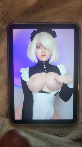 Came all over this cosplayer's huge tits