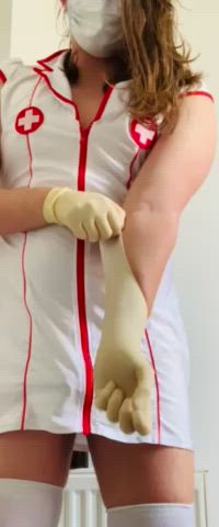 latex latex gloves nurse clip