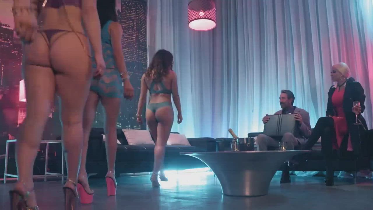 BBC Big Ass Big Tits Blowjob Brunette Bubble Butt Cowgirl Fake Tits Interracial clip
