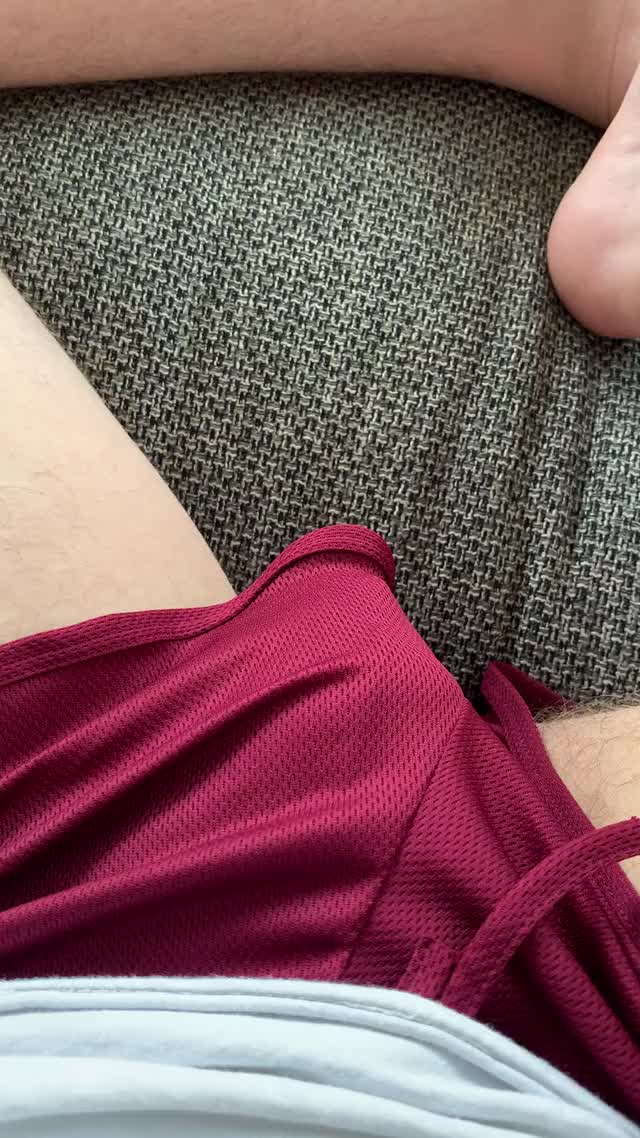Does this count? Built in dick pocket in these shorts 🍆