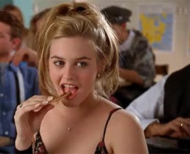 You notice one of your student’s not focusing on her exam... [Alicia Silverstone]