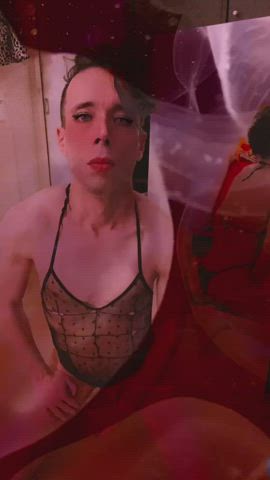 big dick femboy lingerie male masturbation masturbating twink clip