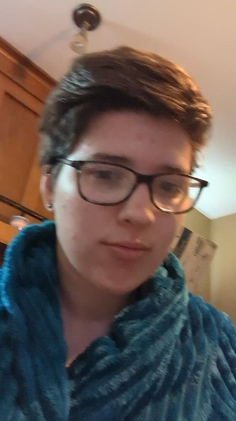 boobs glasses jiggle robe trans trans man transgender clip