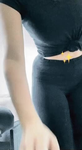 Bubble butt squatting in yoga pants