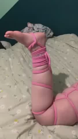 bondage girlfriend hogtied kinky clip