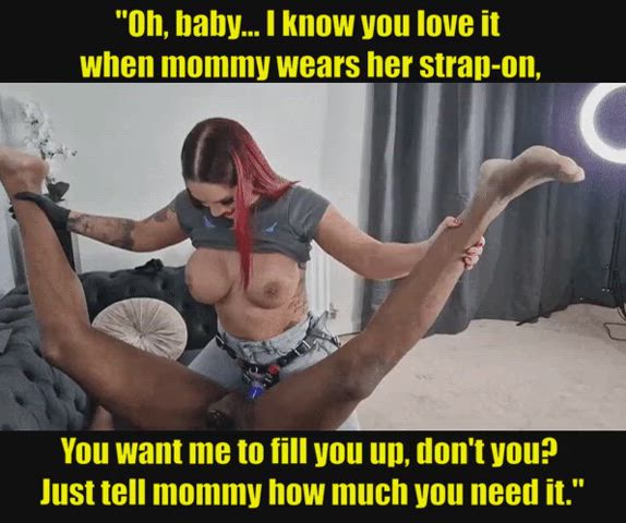 caption femdom mom pegging son clip