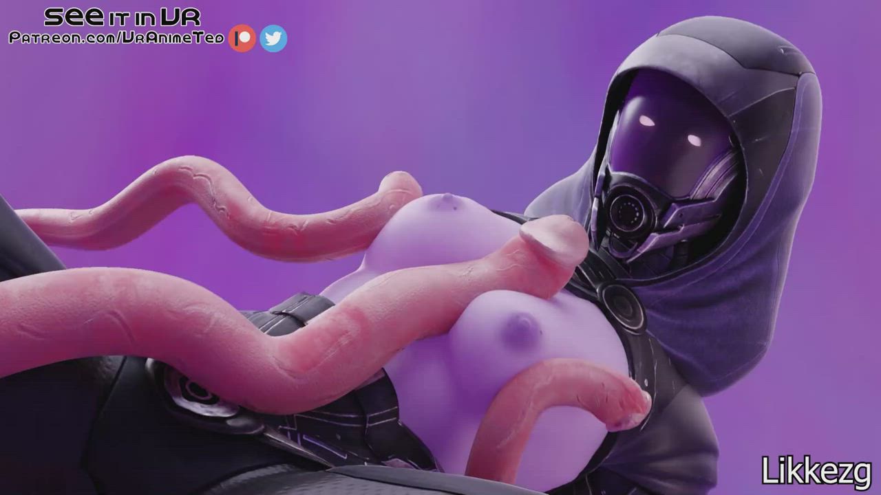 Animation Mask Tentacles Titty Fuck clip