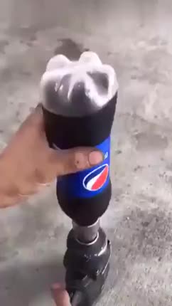 Spinning a Pepsi bottle with a drill. What could go wrong?