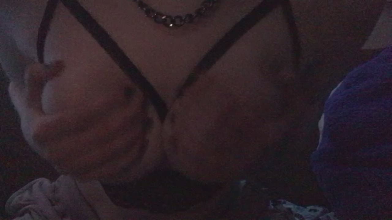 No one has covered my tits in cum in so long, would you change that for me?