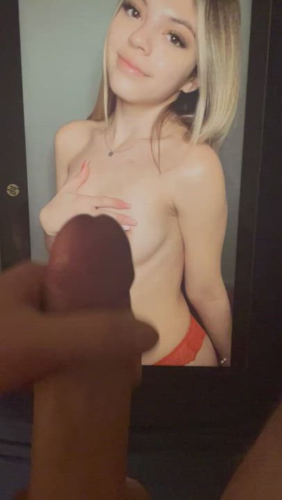 Cumtribute for blonde teen