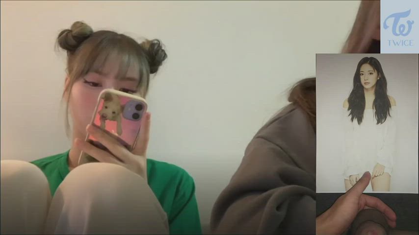 Tzuyu first time do tribute reaction with her unnie