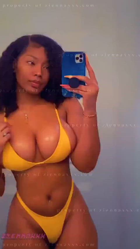 big tits bikini ebony clip