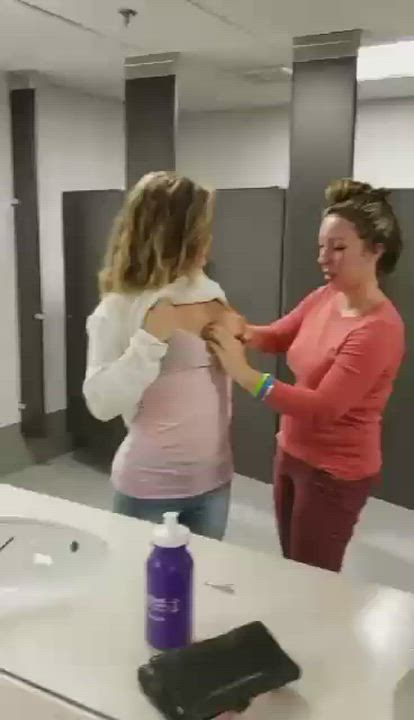 Blonde Breast Sucking Breastfeeding Lactating clip